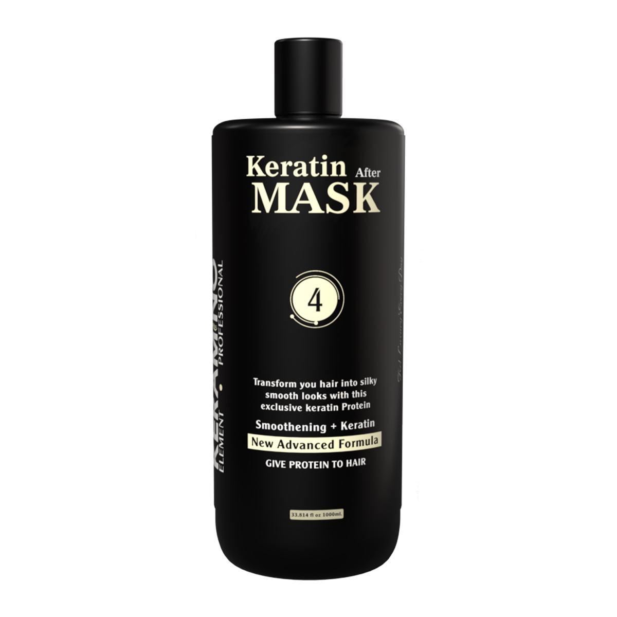 KERAMINO ELEMENT PROFESSIONAL Keratin After Care Mask – Intense Repair & Moisture Boost, Frizz Control, Smoothness & Shine, Sulfate-Free, Color-Safe Deep Treatment for Keratin-Treated Hair, 1000 ml